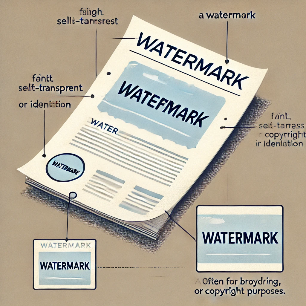 What is a watermark?