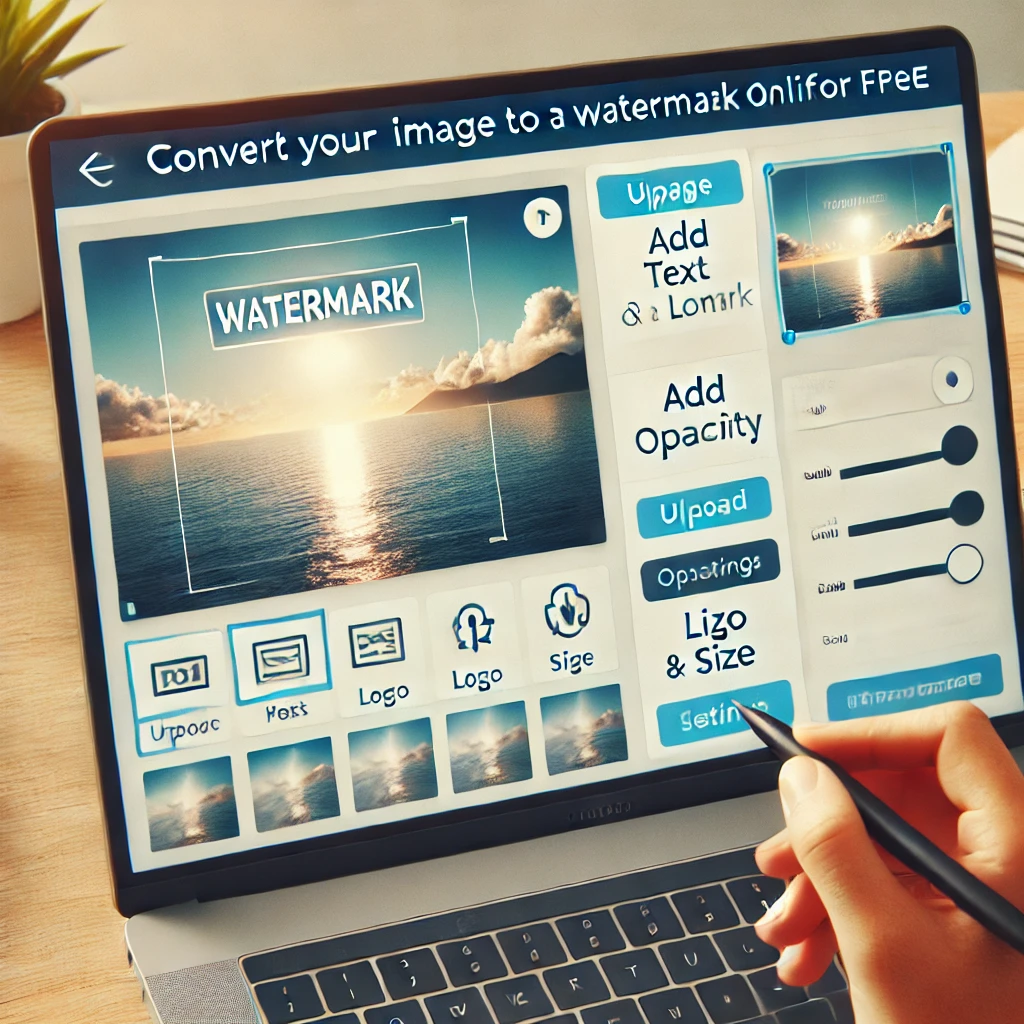 convert image to watermark online free