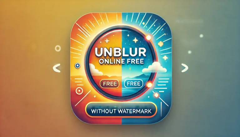 Unblur Image Online Free Without Watermark